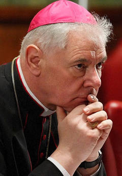 Kardinal Gerhard Müller, formand for Troslærekongregationen.  Foto: Wikimedia